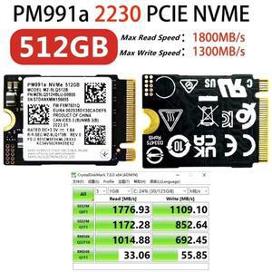 Microsoft Surface Pro 7+ 스팀 데크용 기존 PM991a 512GB 2230 M.2 내부 솔리드 스테이트 드라이브 PCIe3.