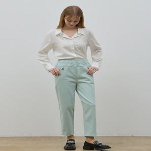 [보니스팍스][보니스팍스(Bonispax)] 단추장식 면 배기 팬츠 (택가격 89000원)