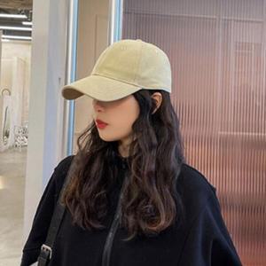 /신상오픈런 여성 스트릿 스타일 조절 끈 단색 야구모자