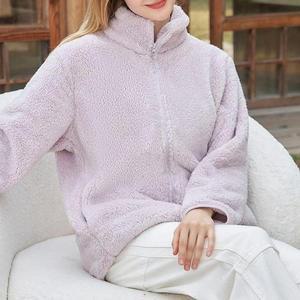 [셀러허브]베이직 퍼 내추럴후리스 집업 사무실아우터 털옷 (S31587724)