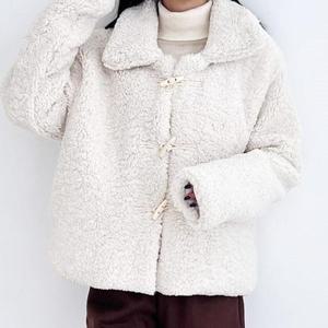 [오노마] ONM 여성퍼코트 캐주얼 데일리 양털 떡볶이 단추 숏점퍼