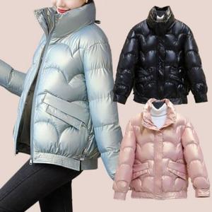 [오노마] ONM 여성 퀼팅 데일리 숏패딩 오버핏 보온 아우터 경량 누  28463696)
