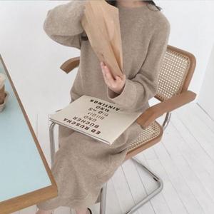 [오노마] ONM 따숩 롱롱 도톰 니트원피스  27351770)