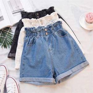 [오노마] ONM 데일리 여대생룩 썸머 데님 하이웨스트 롤업 숏팬츠  8946128)