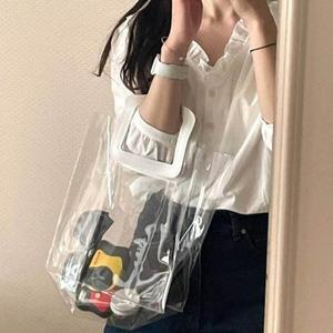 투명 비치가방 방수 여름 물놀이가방 비치백 PVC (3kUdk)