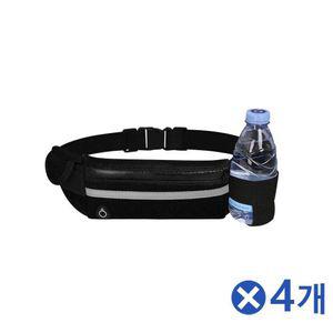 런닝 조깅용 허리가방 스포츠힙색 이어폰줄구멍 4개
