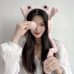 개구리 귀마개 움직이는 방한이어머프 (WFHRYSV)