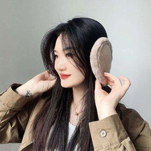 방한 귀마개 브라운 따뜻한 겨울 공부 겨울용 (WFHRZZS)