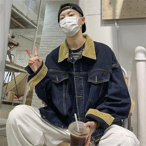 [라일리] Rly 쿨샵 남성 청자켓 골덴포인트 와이드핏 데님자켓 2색  9758404)
