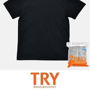 [라일리] Rly 트라이 반팔티 기본 런닝 2매 면 빅사이즈  10096867)