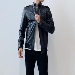 [라일리] Rly 남자 라이더자켓 남성 가을 가죽자켓 자켓 차이나카라  11133269)