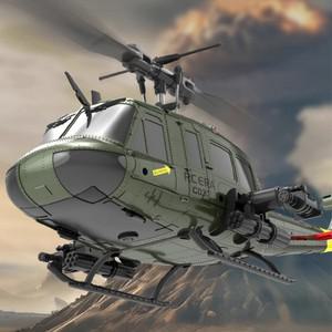 RC ERA C032 (Uh-1) 6ch 에일러론  역방향 비행 스턴트 헬리콥터 전기 원격 제어 자동차 모델 호환