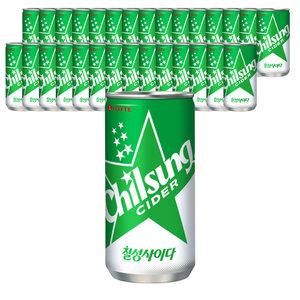 롯데 칠성사이다 210ml X 30캔 탄산음료