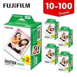 폴라로이드필름 원산지 Fujifilm Instax 미니 필름 화이트 10 20 40 60 80 100 매 FUJI 인스턴트 카메라 12