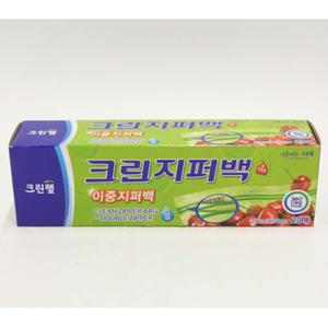크린지퍼백 25cm X 30cm 대 20입/크린/지퍼백/냉동/지퍼팩/쉐프/대용량/냉동용/업소용/가정용/주방/키친