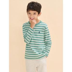 [BEANPOLE KIDS] [Essential] 스트라이프 티셔츠  카키 (BI4741UE3H)