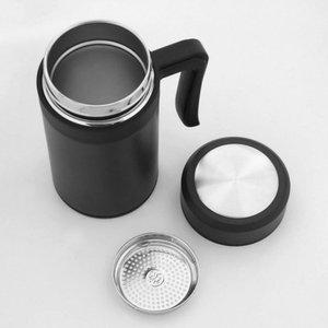 코코조아 스텐 보온 보냉 손잡이 텀블러 450ML 블랙 손잡이텀블러450ML