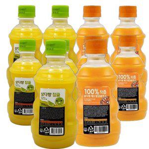 빙그레 제주 삼다향 100% 착즙 감귤주스 320ml 혼합10입 (청귤5입+레드향5입)