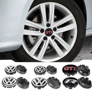 휠캡 자동차 휠 센터 허브 캡 림 커버 폭스바겐 VW GTI 골프 4 5 6 7 8 파사트 T5 B5 b6 b8 MK6 MK7 티구안 56mm 65mm 66mm
