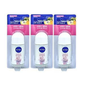 니베아 데오드란트 롤온 엑스트라 브라이트 50ml 3개묶음