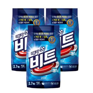 비트 세탁세제 2.7kg x3개 가루세제