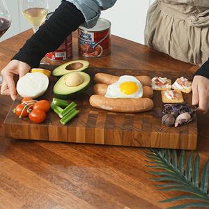 캔쇼 엔드그레인 프리미엄 우드 도마 (특대/보르네오 월넛)