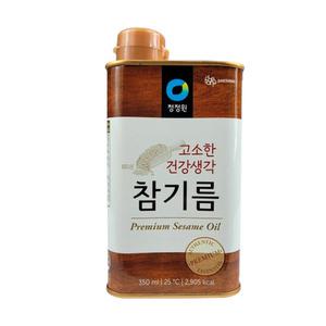 청정원 고소한 건강생각 참기름 350ml
