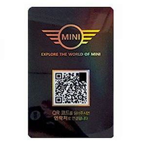 BMW 미니 쿠퍼 안심번호 주차번호판 QR 알림판 12자리 논슬립 자동차 연락처 선물