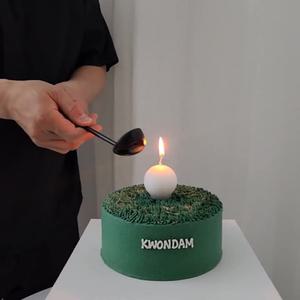 골프공초 (캔들 3개+골프채) 케이크 생일초
