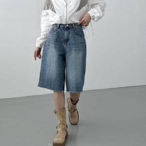여자 워싱진 버뮤다팬츠 컷오프 SS 청반바지
