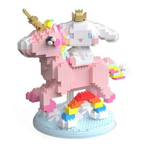 나노블럭 분홍 유니콘 탄 시나모롤 949조각(PCS)
