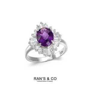 [RAN'S&CO][란스앤코] RAN`S&CO 천연자수정(1.5캐럿) 테파 반지