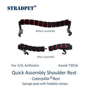 STRADPET 조립 어깨 받침대-캐터필러 1/2 3/4 바이올린용 레스트 31g