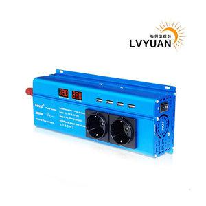녹원 순수정현파 3000W 인버터 차량용 캠핑 차박 인버터 한국형 KC인증