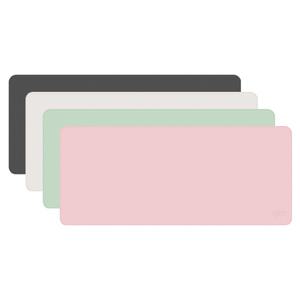 지클릭커 가죽 장패드 데스크 매트 UP with 티코스터 밀크 화이트
