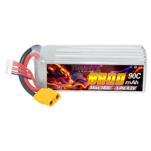 취미 드론 업그레이드된 TERANTY Lipo 배터리 헬리콥터 모델 FPV RC 항공기 장난감 리튬 HV 6800mAh 6S 22.