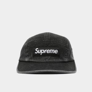 [슈프림] 25SS 패치로고 워시드 치노 트윌 공용 캠프캡 SS25H40 BLACK