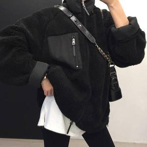 [셀러허브]편한잠바 캐시크주얼룩 데일리룩 코디 점퍼 검정색 후리스 (S31559333)