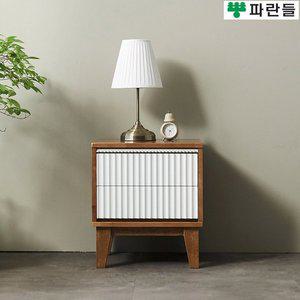 [기타][착불배송] 파란들가구 템바보드 고무나무원목 450 원목협탁 2단서랍장