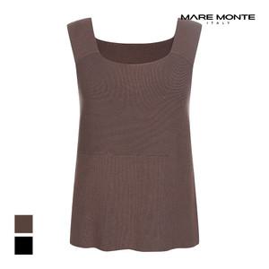 [마레몬떼] 스퀘어넥 민소매 니트_M235MKT23P0