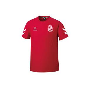 험멜 경남 FC 화이트마크 라운드 티셔츠 HM-7189-1 레드
