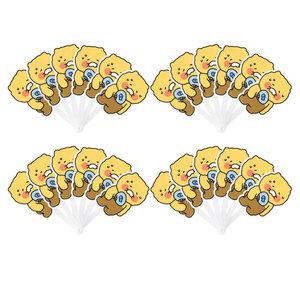 카카오프렌즈 춘식이 접이식 부채 2900 4개 1세트
