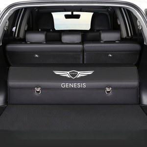제네시스 트렁크정리함 접이식 GV70 트렁크수납함 GV80 로고 수납함