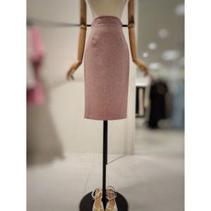 모조에스핀 S/S 썸머 하이웨스트 H라인 미디 스커트 S242MSD135-PK
