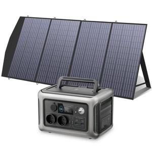 태양광 패널이 포함된 ALLPOWERS R600 발전기, 캠프용 충전기가 299Wh LiFePO4 휴대용 발전소