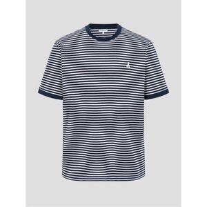 [매장] 빈폴 BEANPOLE MEN 강연 밀라노 스트라이프 라운드 티셔츠 네이비 (BC5442C35R) BC5442C35R 267843