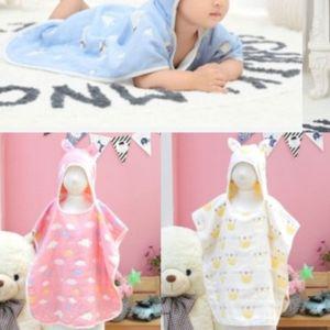 순면 거즈 유아 어린이 샤워 목욕 비치 타올 수건 가운 6종 [AEC653]