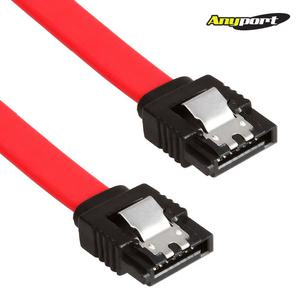 애니포트 AP-SATA302F SATA3 일자형 락킹 6Gbps 데이터 케이블 0.2M 사타 플랫형 평면