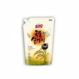 주방생필품 액체주방세제 1200ml 주방세제 함유 쌀겨