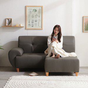 국내생산 둘이서 넓게 3인 가죽소파 +스툴세트 BJ5321R (착불)